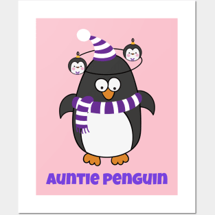 Christmas Penguin Pajama Animal Costume Auntie Penguin Shirt T-Shirt Posters and Art